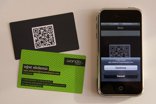 Business card with QR Code