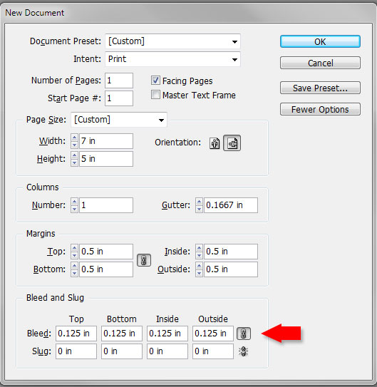 Adding Bleeds in Adobe InDesign
