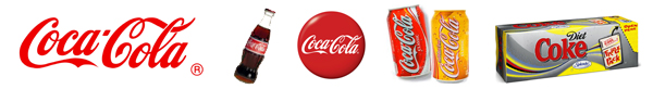 Coca Cola Brand Identity Variations
