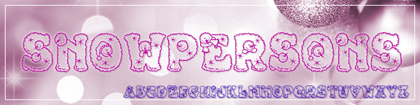 Snowpersons Free Font for Commercial Use 