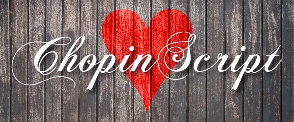 Free Valentine Font ChopinScript