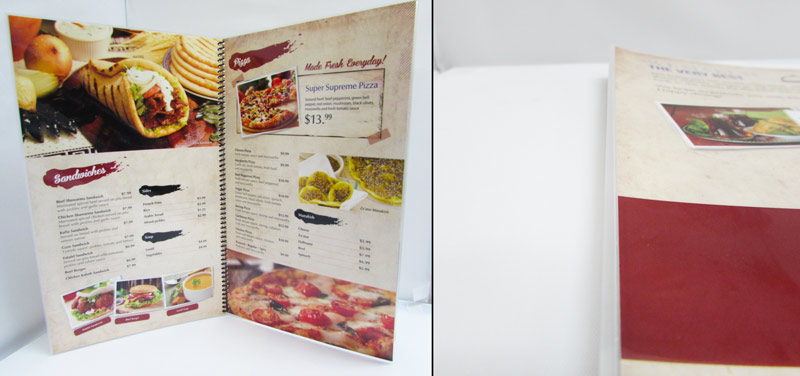 Edge Sealed Lamination Menu Books | mmprint.com