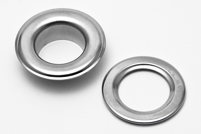 Silver grommets used for hanging posters, signs and banners | mmprint.com