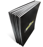 Plastic Spiral Binding Option for booklets, newsletters, menus, brochures and much more