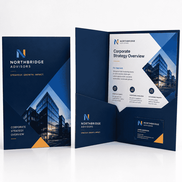 Branded pocket folders