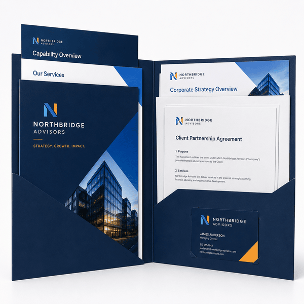 Corporate pocket folder