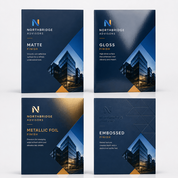 Premium finish presentation folders